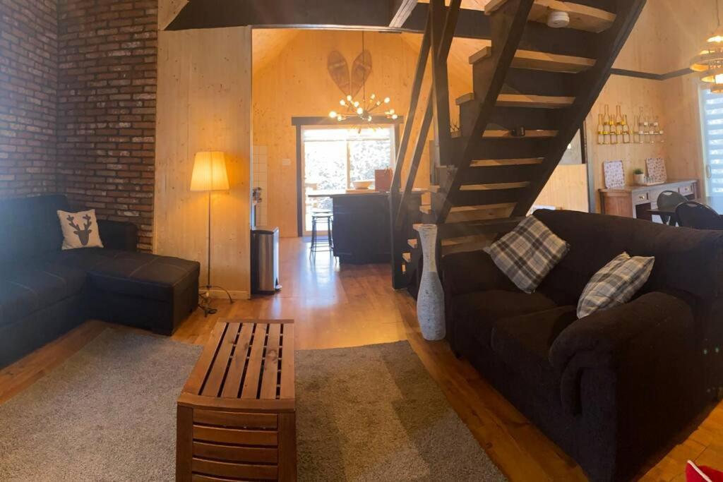 Le Jazz- Chalet Rustique/Chic Avec Spa Notre-Dame-Des-Bois Extérieur photo