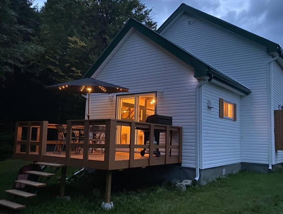 Le Jazz- Chalet Rustique/Chic Avec Spa Notre-Dame-Des-Bois Extérieur photo